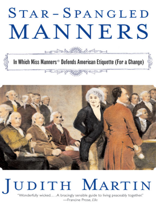 Title details for Star-Spangled Manners by Judith Martin - Wait list